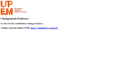 Desktop Screenshot of candidatures.univ-mlv.fr